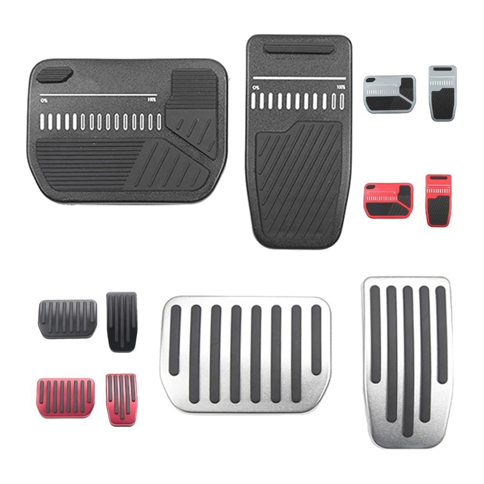 Frein Accelerator Pédales Pour Tesla Pour Model Y Pour Juniper 3 Pour Highland 2021-2025 D'accélérateur Frein Aluminium Antidérapants Accessoires Ensemble Coussinets Pédale D'accélérateur Frein Pédale