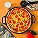 Henley Kitchen - Pre-Seasoned Cast Iron Pizza Pan - 14 Inch Pizza Stone with Cutter and Cookbook eBook