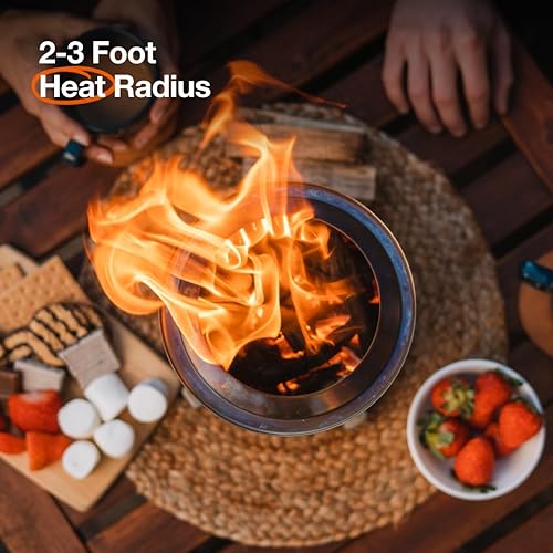 Miniatura 4 de Solo Stove Mesa XL - Fogata de mesa con soporte  Mini fuego de bajo humo para exteriores para zonas urbanas y suburbios  Alimentado por pellets o