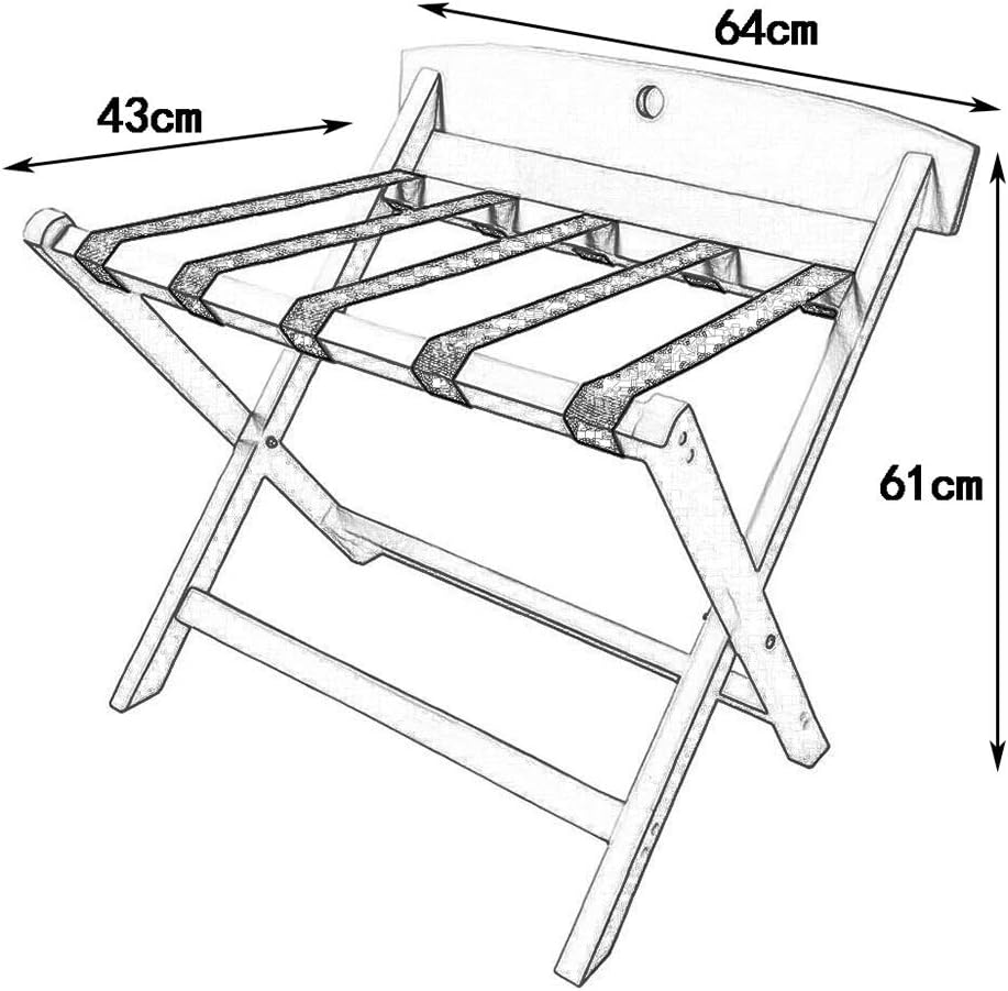 Luggage Rack Luggage Rack Hotel Luggage Rack Folding Luggage Rack, Solid Wood Folding Luggage Rack for Hotel Room,D