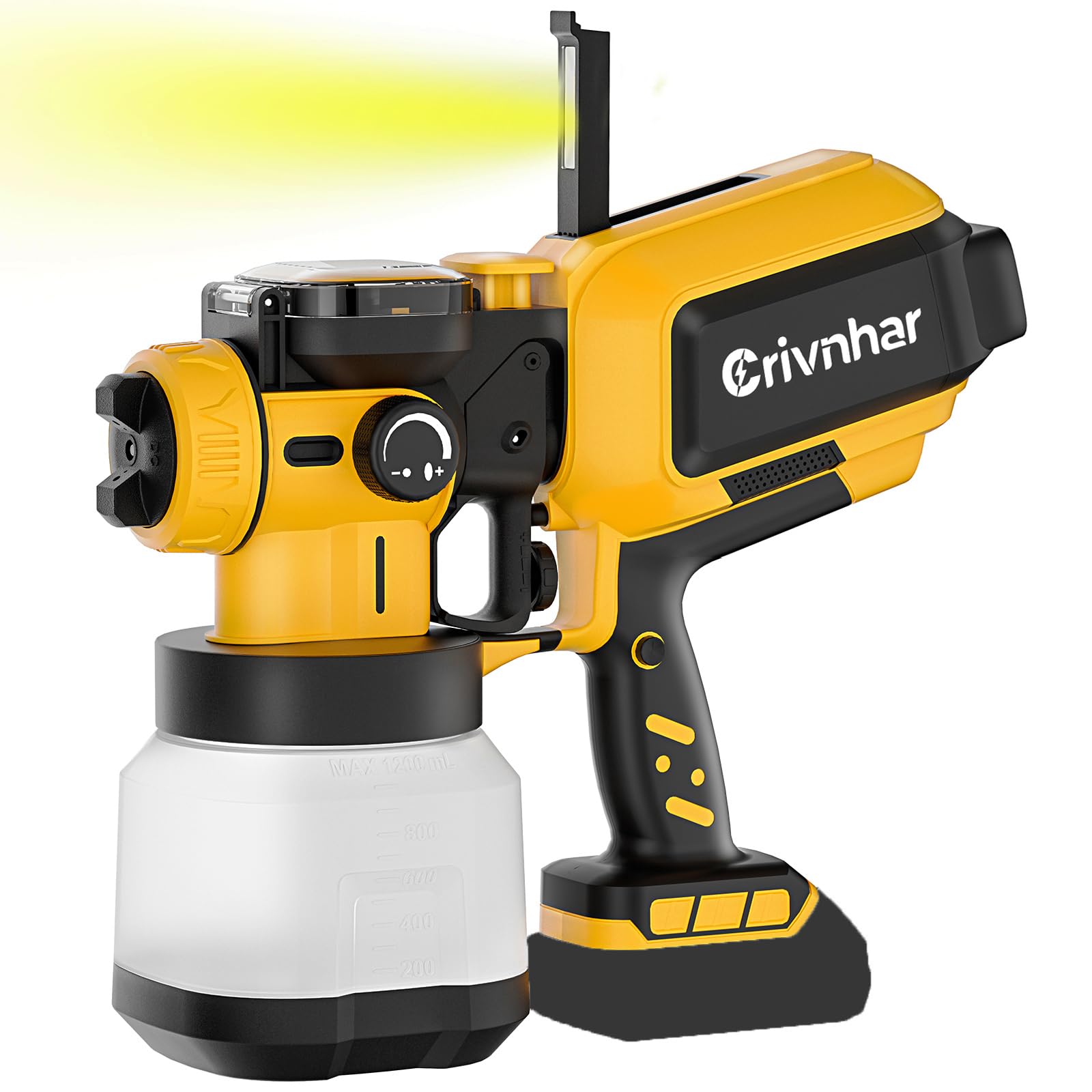 Cordless Paint Sprayer 70000RPM Compatible for DeWALT 20V Battery