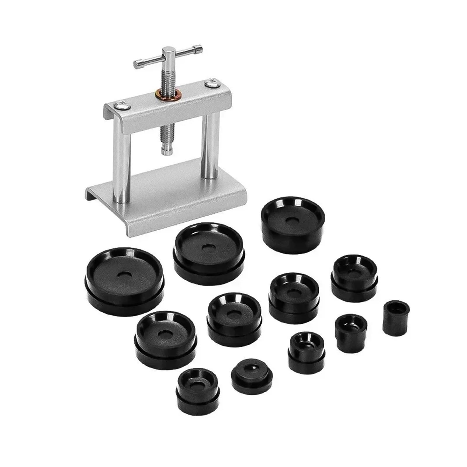 13/21PCS Professionelle Uhr Drücken Set Zurück for GEHÄUSE Schließen Werkzeug & Fitting Stirbt Reparatur sterben Kit für Uhrmacher