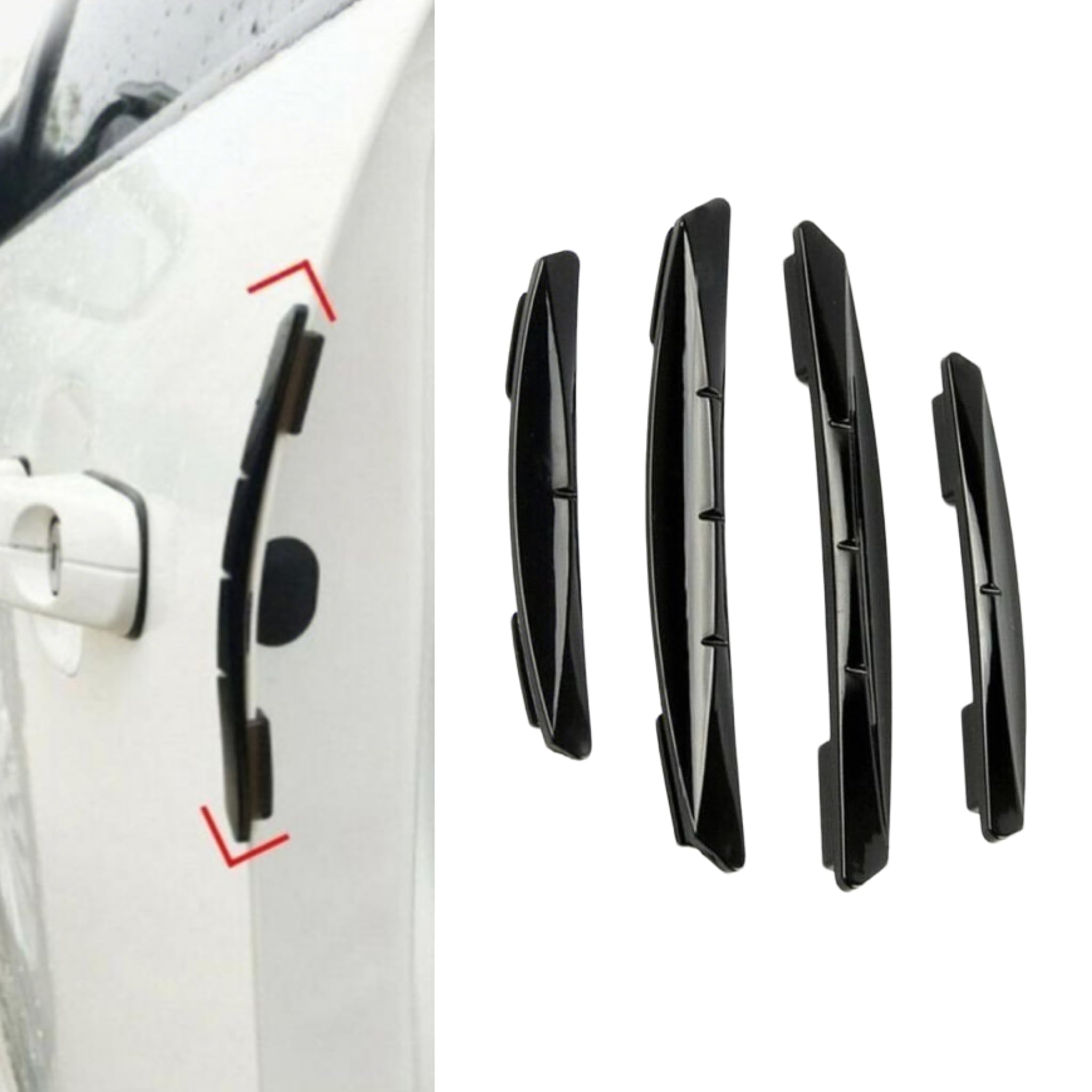 JQOUZHOUQIPEI Car Door Edge Guards for Renault 5 E-Tech 2024-