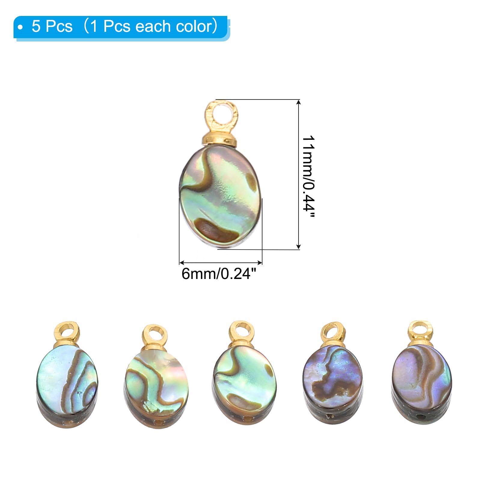 PATIKIL Abalone Shell Charm - Image 2