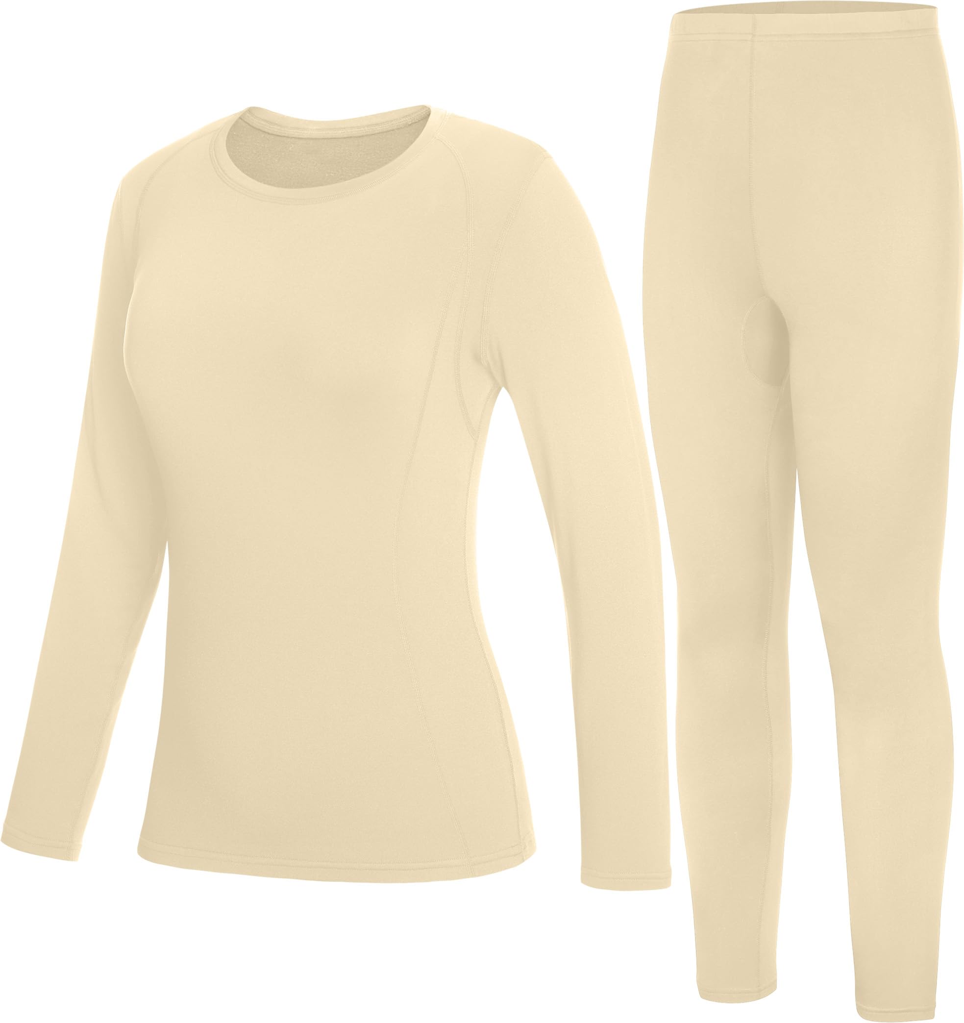 WISMBOX Thermounterwäsche Damen Set, Skiunterwäsche Winter mit Innenfleece | Warm, Atmungsaktiv, 4-Wege-Stretch, Schnelltrocknend, Für Skifahren, Wandern, Outdoor, Sport, Reisen Und Alltag