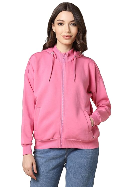 Allen Solly Women Cotton Blend Crew Neck Sweatshirt