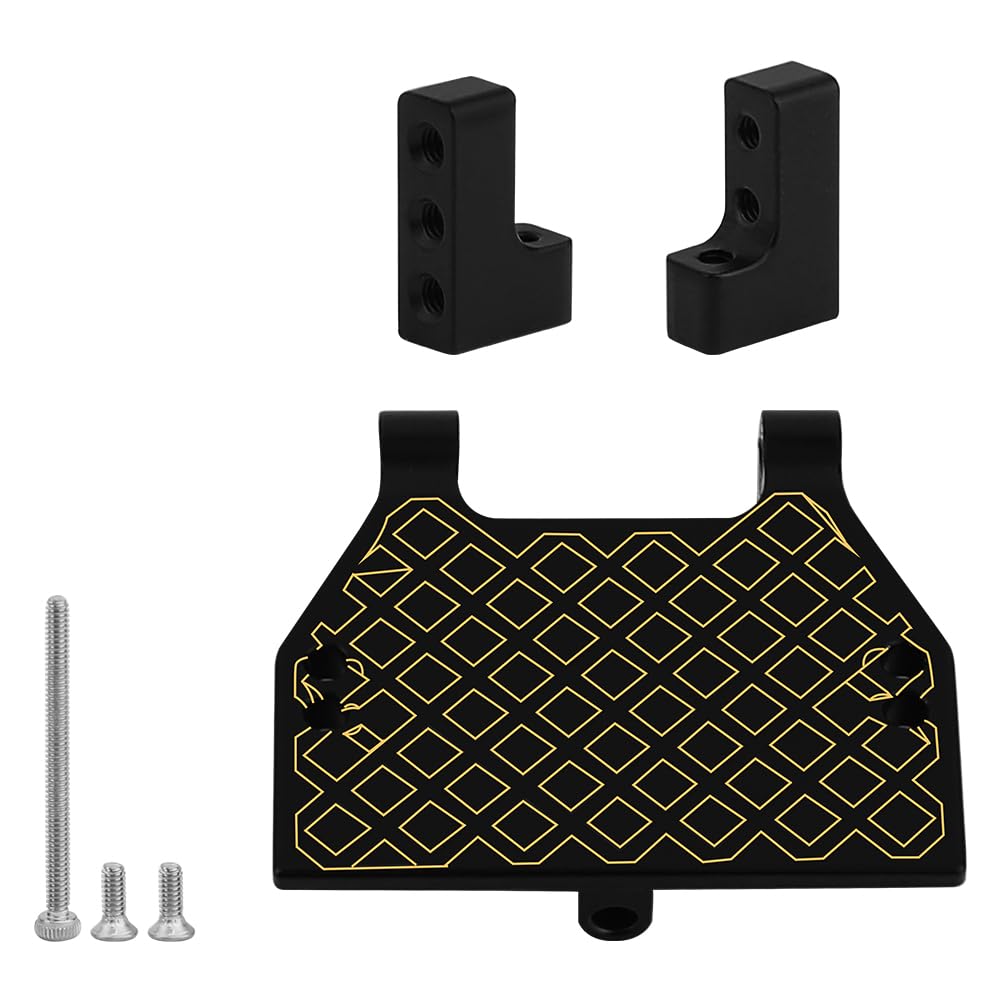RZXYLRC Brass Black Coating Steering Servo Mount Base Seat for 1/18 RC Crawler Car RedCat Ascent 18 Upgrade Parts,19g/pc