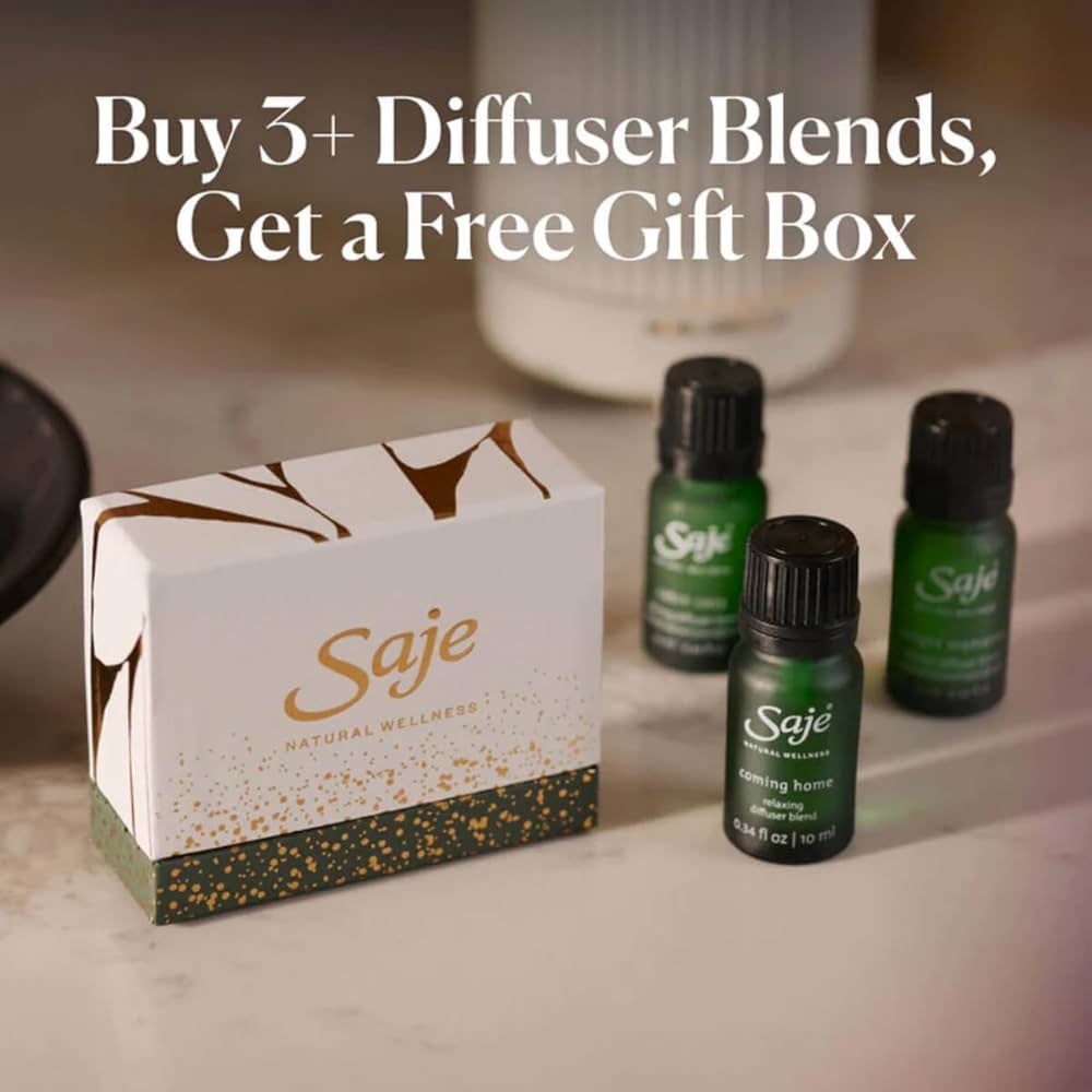 Amazon.com: Saje Spa Day 精油,適用於擴香器、香薰油、治療級純