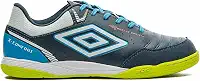 Chuteira Umbro X-Futsal Branca e Laranja