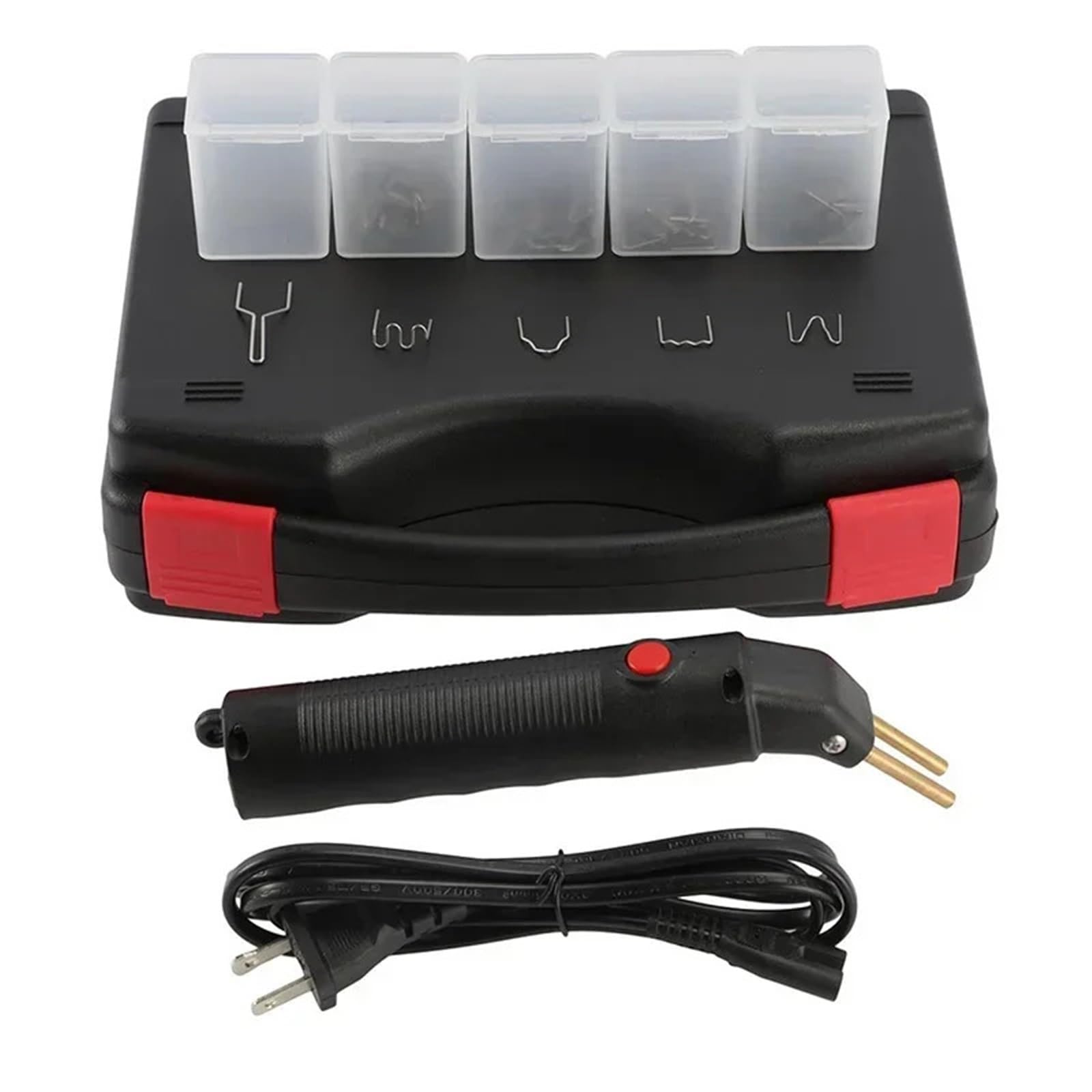Kit Riparazione Paraurti Auto Pistola per Saldatura elettrica con 400 Punti Metallici, Macchina per la Riparazione di Crepe in plastica, Strumenti per la Riparazione del paraurti