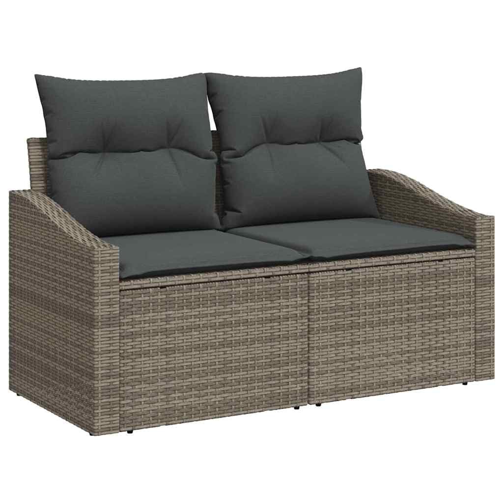 Juego de Sofá Seccional Modular para Jardín, Exterior y Terraza con Tejido de Poliratán Impermeable y Diseño Ergonómico, Fácil Ensamblaje para Patio