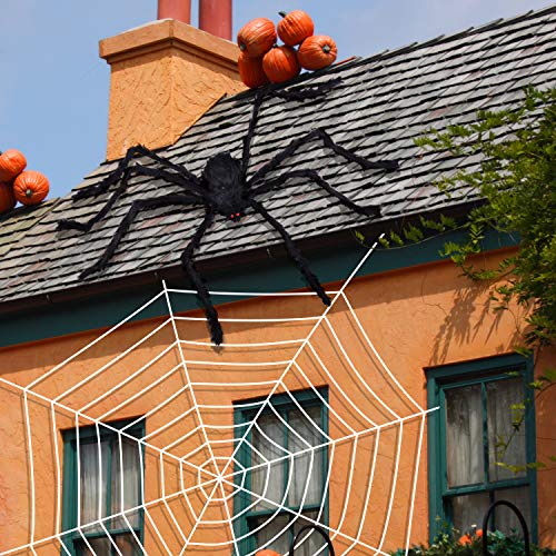 Joyjoz Halloween Ragnatela con Spider Gigante, Ragnatela...