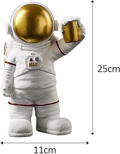 Miniatura 4 de Estatua de astronauta de astronauta, adorno de mesa de astronauta, modelo de astronauta para decoración del hogar, oficina, dormitorio
