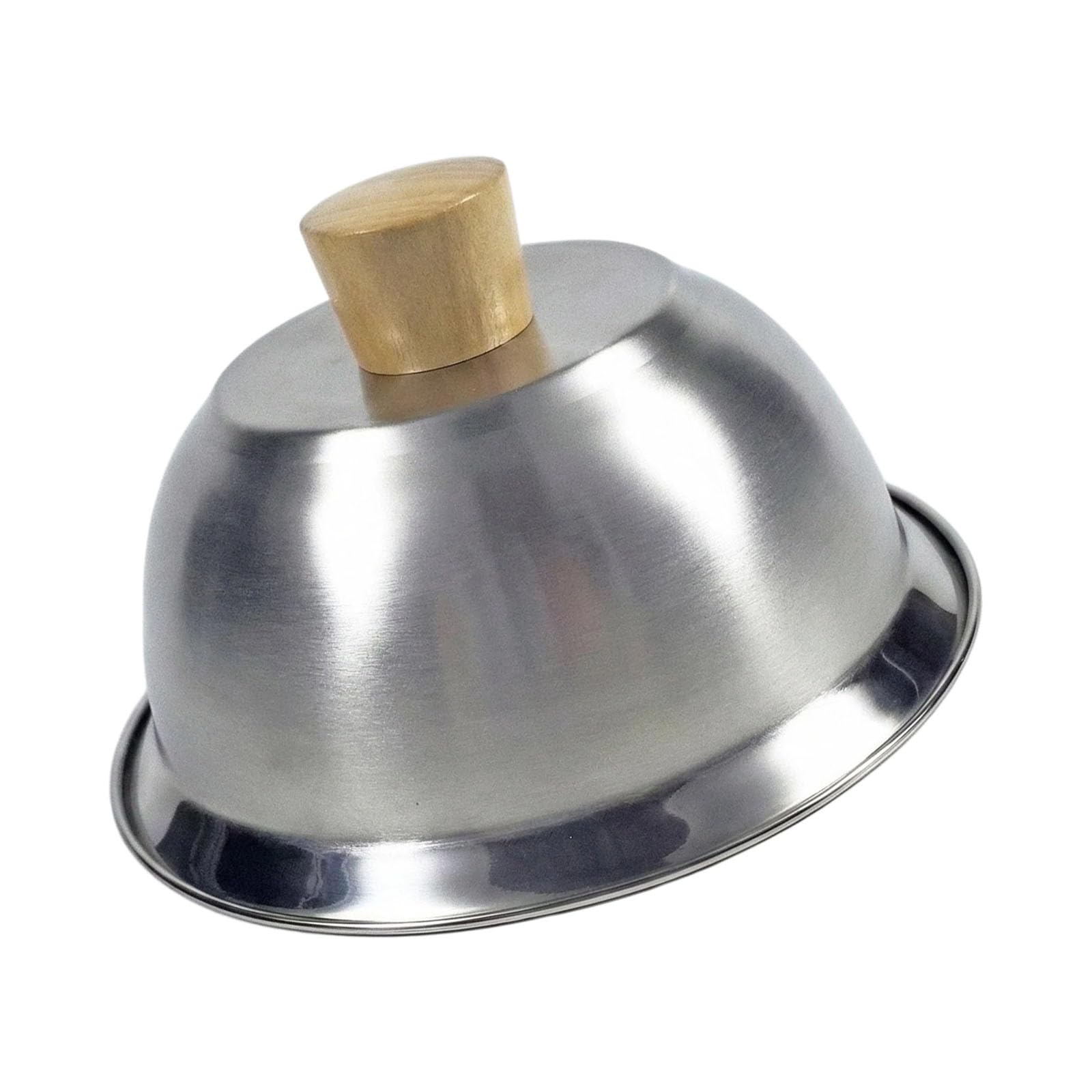 DSLKGWE Rustproof Stainless Steel Burger Press Cover with Comfortable Wood Handle for Home and Commercial Kitchens Nonstick Hamburgers Maker