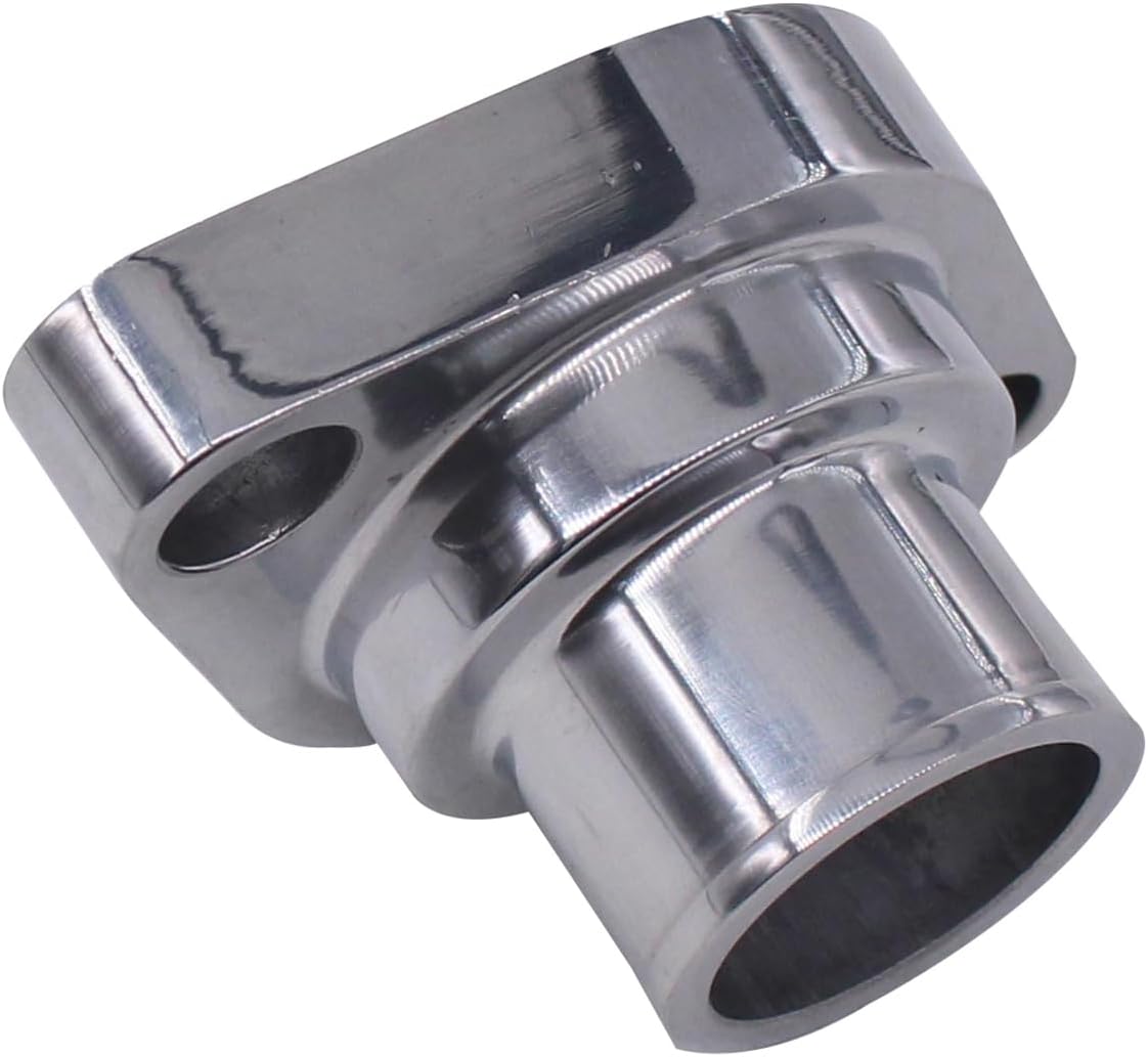 ApplianPar Straight Up Swivel Water Neck Thermostat Housing for Chevy 265 283 305 307 327 350 383 400 396 402 427 454 472 502 348 409 SBC BBC Small Big Block Engine Polished Aluminum