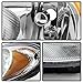 ACANII - For 2006-2010 Chrysler PT Cruiser Chrome Headlights Headlamps Head Light Lamp Replacement Driver+Passenger Side