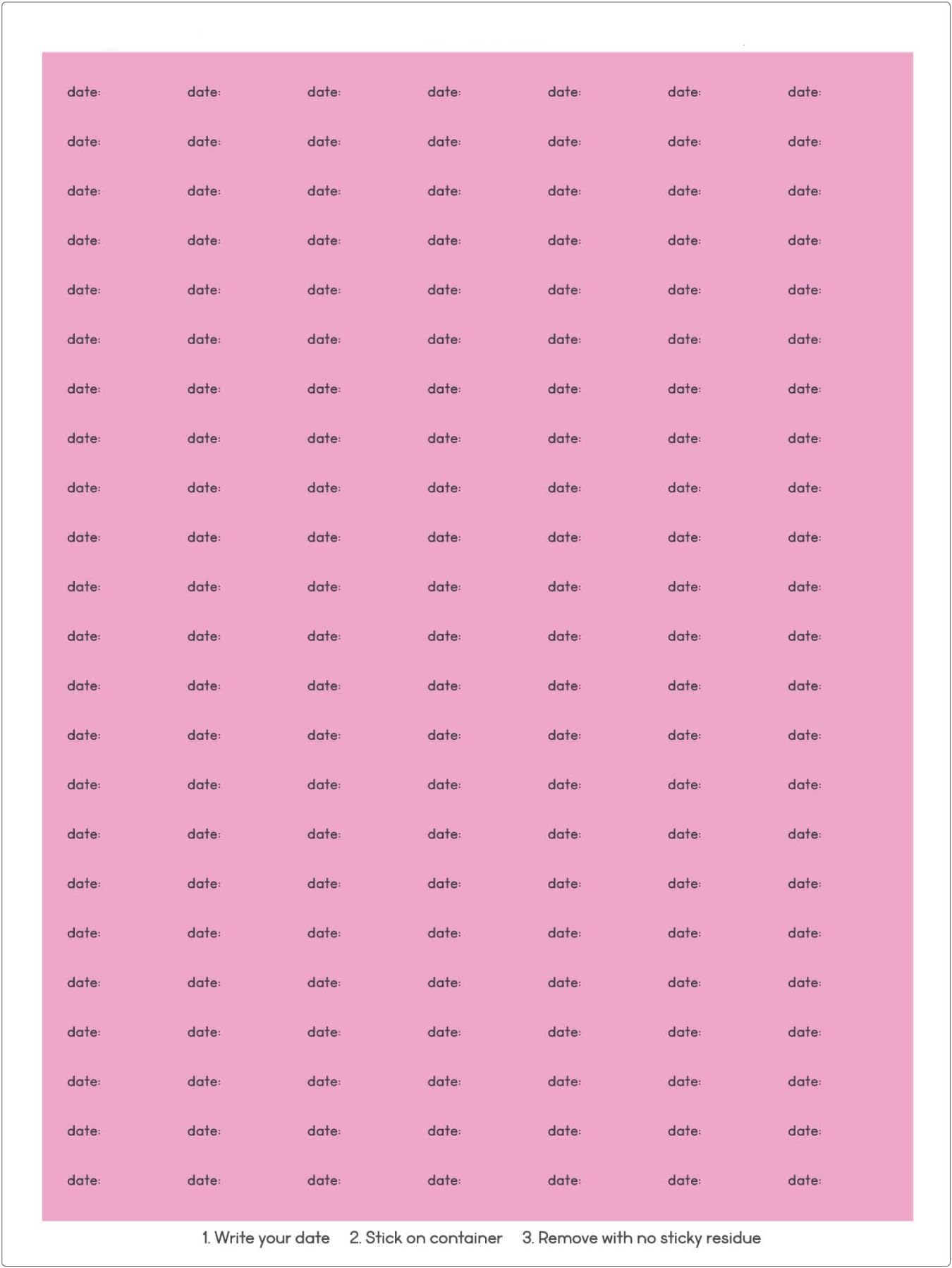 Date Stickies by InchBug - 5 Pack (Candy Purple)