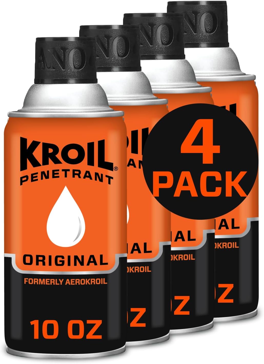 Original penetrating oil (Aerosol spray-10oz can-case of 4) | penetrant for rusted bolts, metal, hinges, chains, moving parts | rust, corrosion inhibitor (azks102c4)