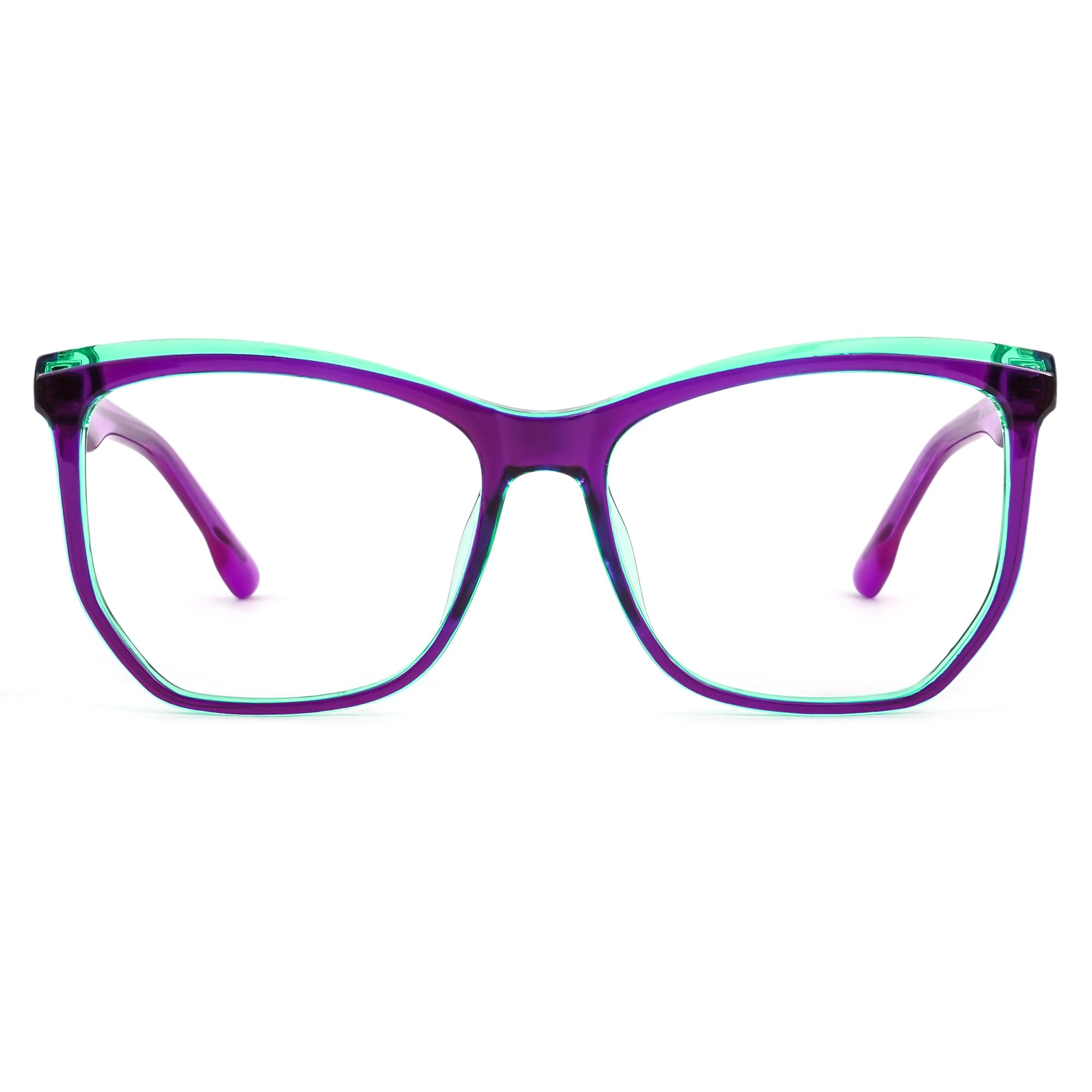 ZeeloolClassic Geometric Blue Light Blocking Glasses Computer Gaming Eyewear for Women Men JGP791781