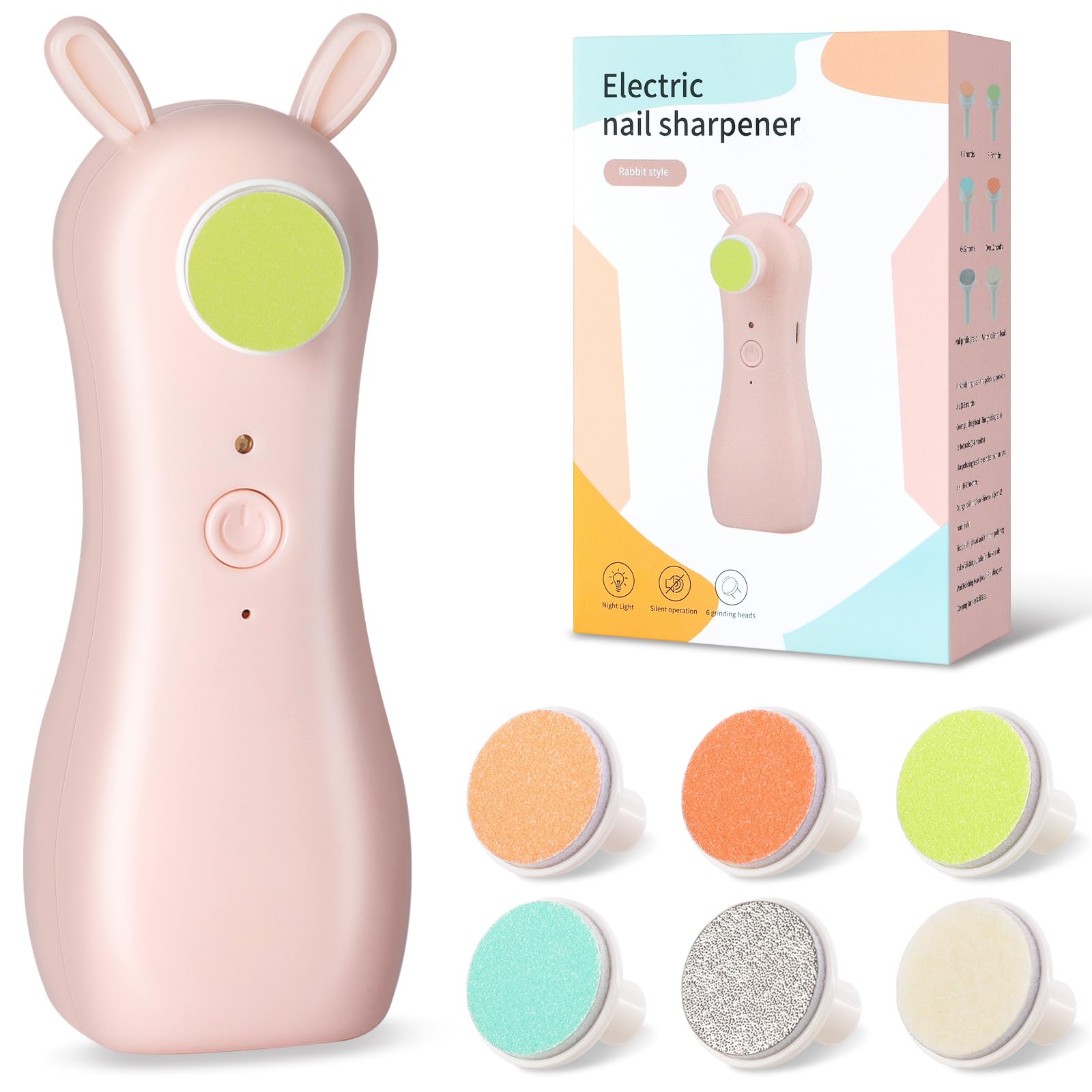 Flintronic Baby Nagelfeile Elektrisch, Baby Nagelscheren Nagelpflegeset, Elektrische Nagelfeile, Baby Nail Trimmer, Elektrische Baby Nageltrimmer Maniküre Pediküre Set