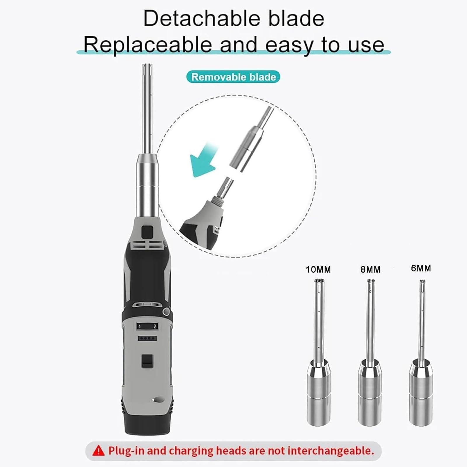 Homogenisator ultraschall Laborhomogenisier ultraschall labor dispergierer 0.5-250ML Geschwindigkeitsverstellbar, Labor-Disperser, Emulgator, Homogenisator für Medien/Kosmetik,BatteryCharging-10mm+8mm