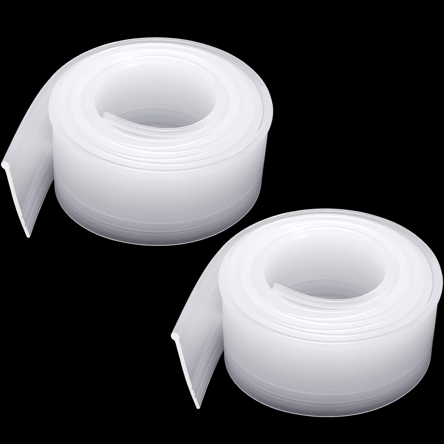 2 Roll Shower Bottom Door Strip Seal Clear Shower Door Seal Silicone RV