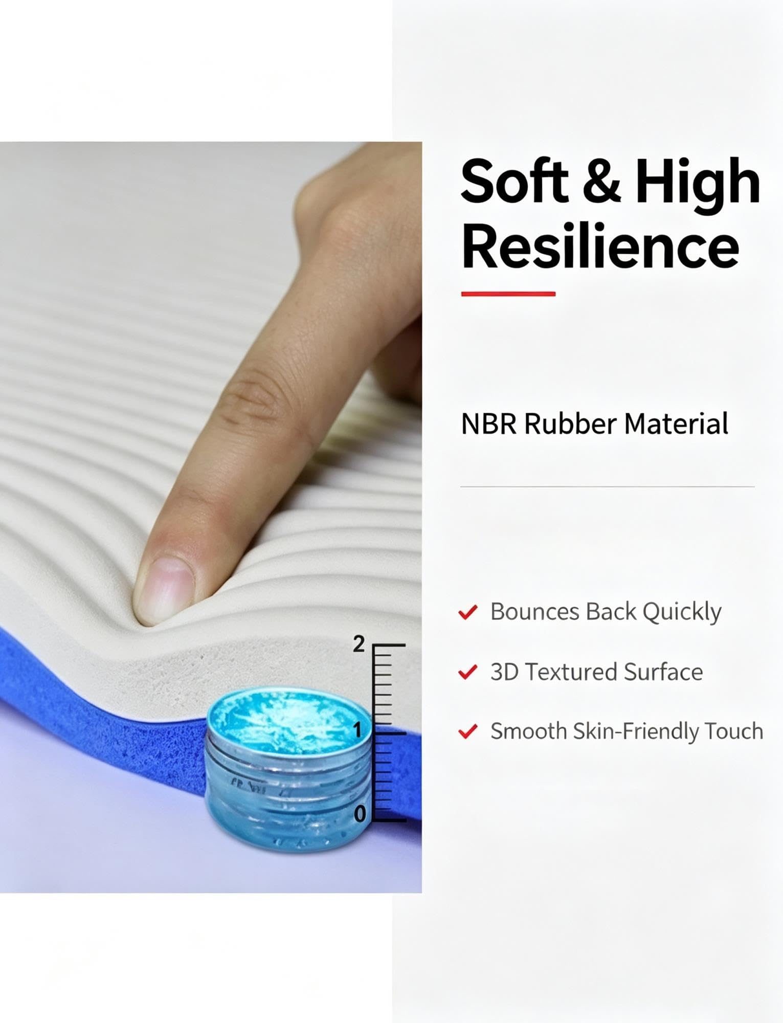 Protector de Pared de Caucho NBR, Tira Adhesiva para Bordes