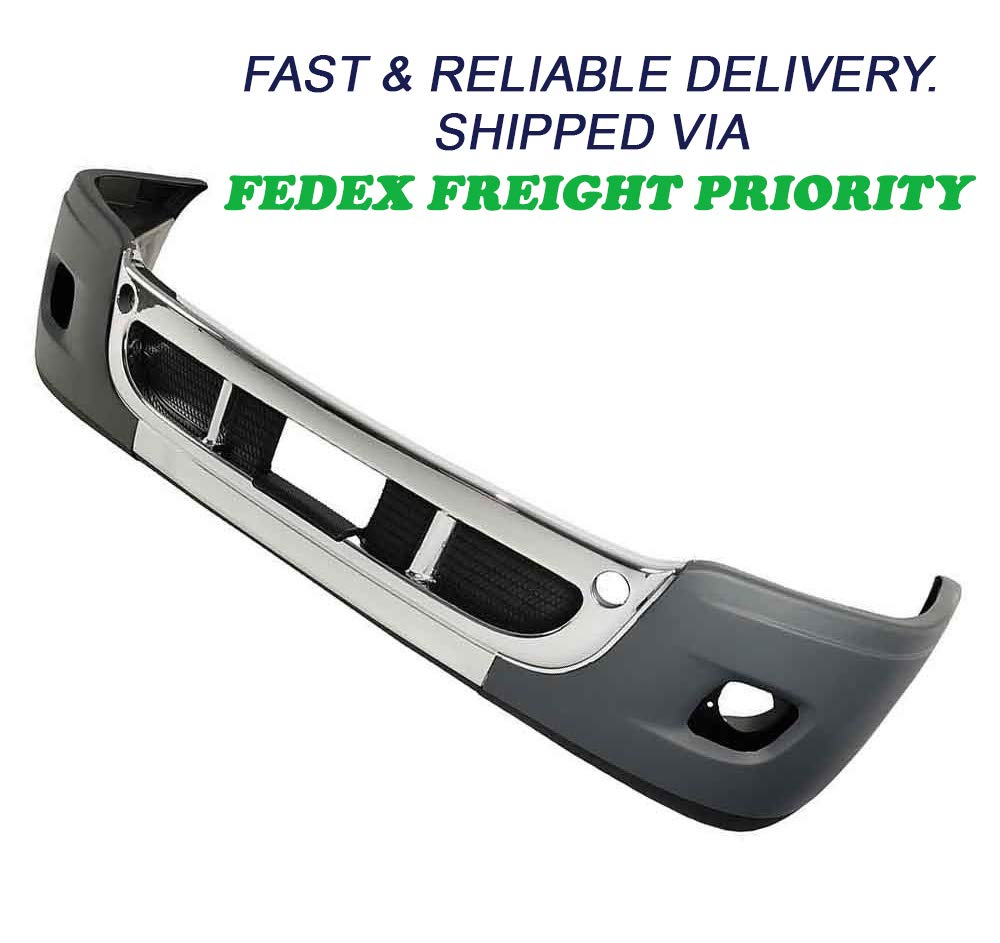 QSC Truck Parts Bumper Fog Light Grille Deer Guard Set for Freightliner Cascadia 08-16