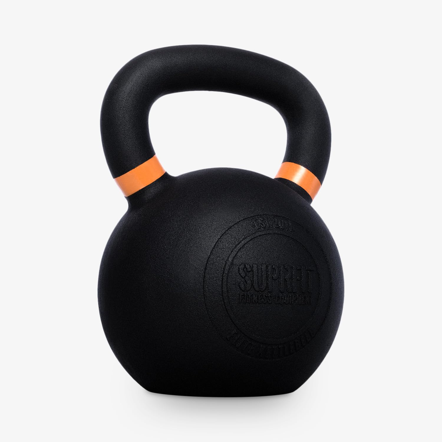 SUPRFIT – Elite Kettlebells – pulverbeschichtete Kugelhantel aus massivem Gusseisen für Fitness, Crossfit & Krafttraining – mit Farbcodierung zur besseren Unterscheidung der Gewichte