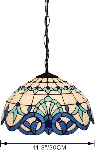 Miniatura 2 de Kiven Lámpara colgante equipada con cable de iluminación regulable (177.16 pulgadas), 1 luz E26 estilo mediterráneo simple para sala de estar,