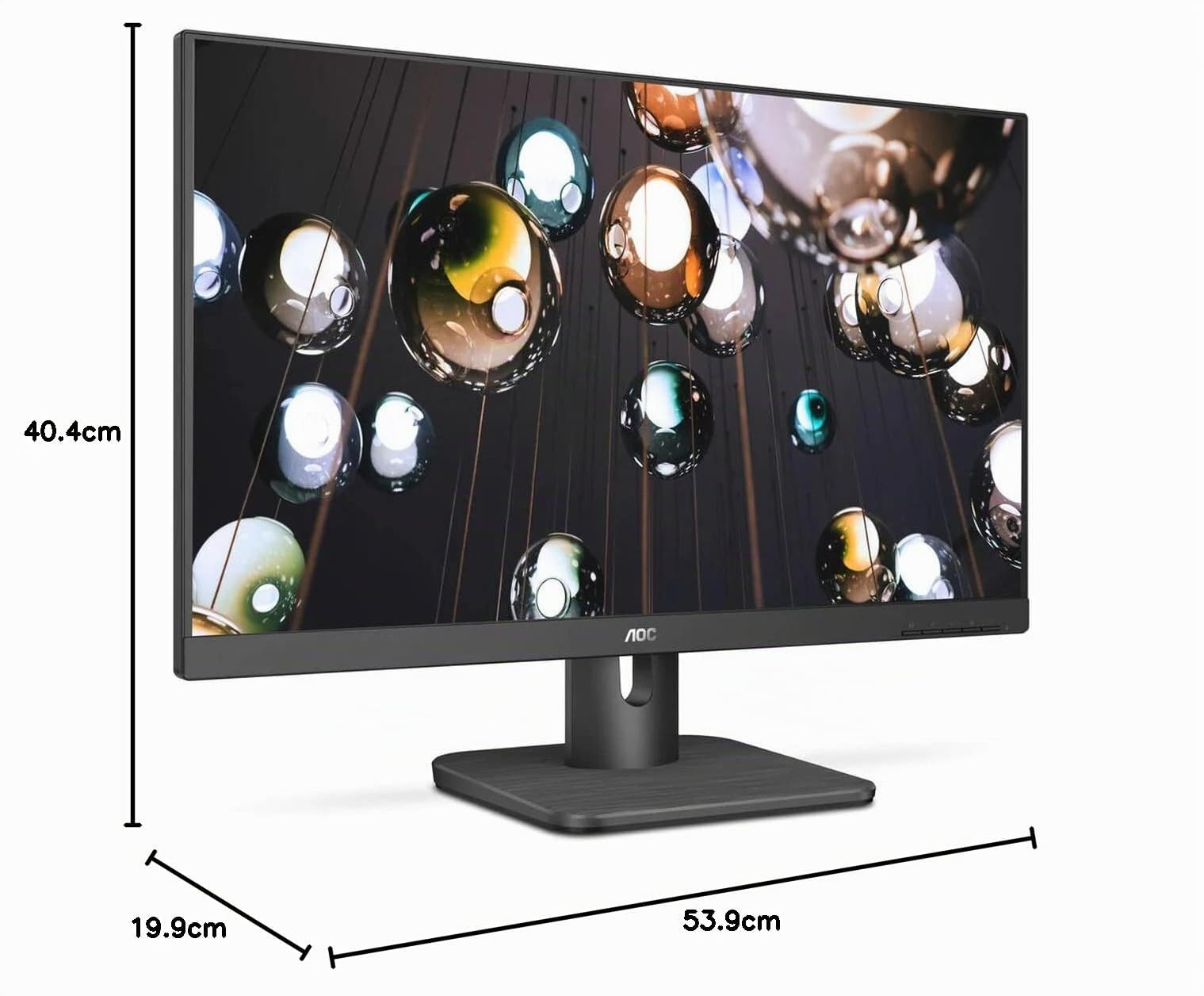 AOC M2470SWH - Monitor FHD da 24 pollici, 60 Hz, 5 ms, MVA, altoparlanti (1920 x 1080 a 60 Hz, 250 cd/m², HDMI 1.4 x 2/VGA)
