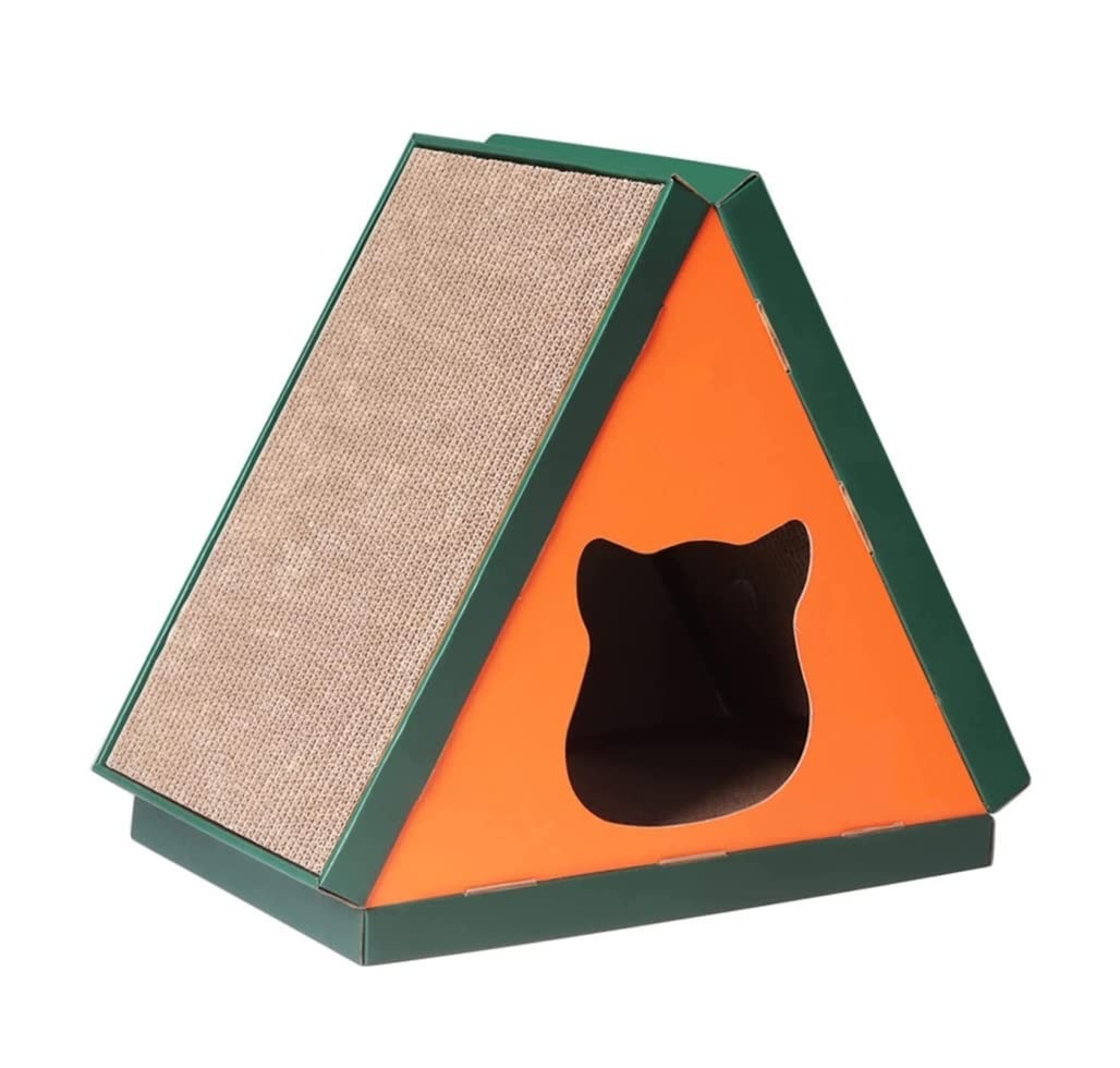 Letto tiragraffi per gatti, tiragraffi per gatti Tappetino in cartone durevole Riciclare Rimovibile 2 in 1 Ondulato Cat Scratch Lounge Per Protezione Mobili Cat Scratching Board