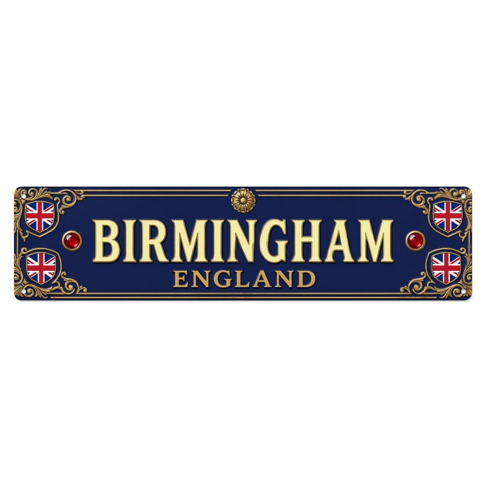 Metal Tin Sign Vintage Birmingham England