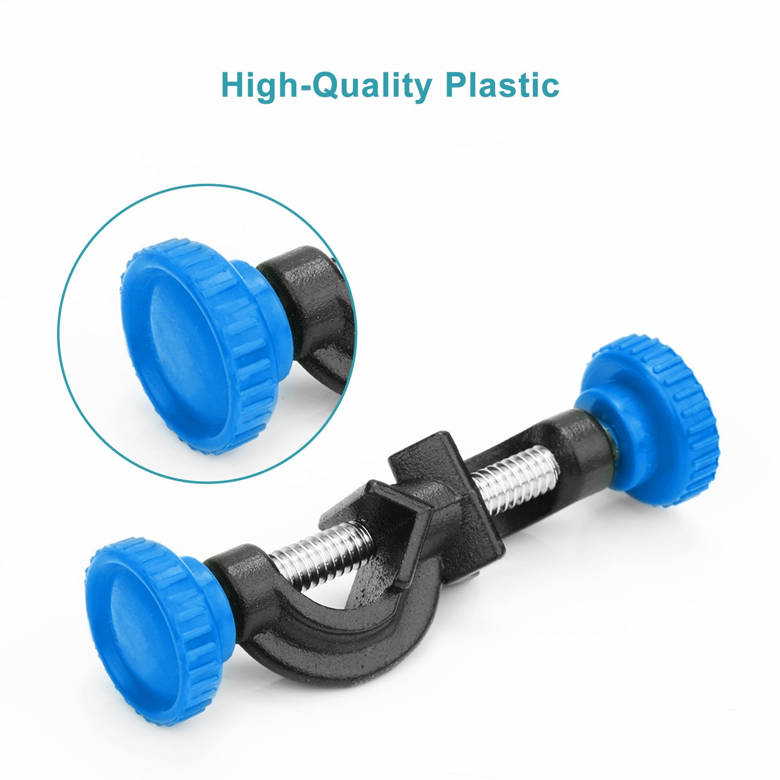stonylab 2-Pack Pince de Laboratoire Réglable, Pinces Croix de Laboratoire Robuste, Corps en Alliage D'aluminium, Jusqu'à 13mm Tiges pour Utilisation en Laboratoire
