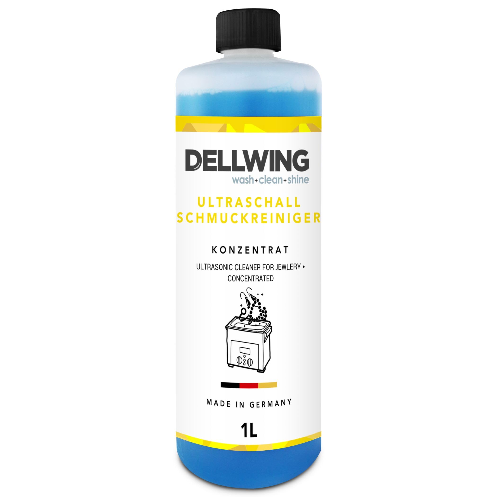 Ultrasone sieraden Cleaner, Ring Cleaner Ultrasonic | Ultrasone reiniger voor kettingen | Digitale timer, automatische wasmachine met stille functie voor bril, ringen, horlogeband, oorbellen, thuis, r