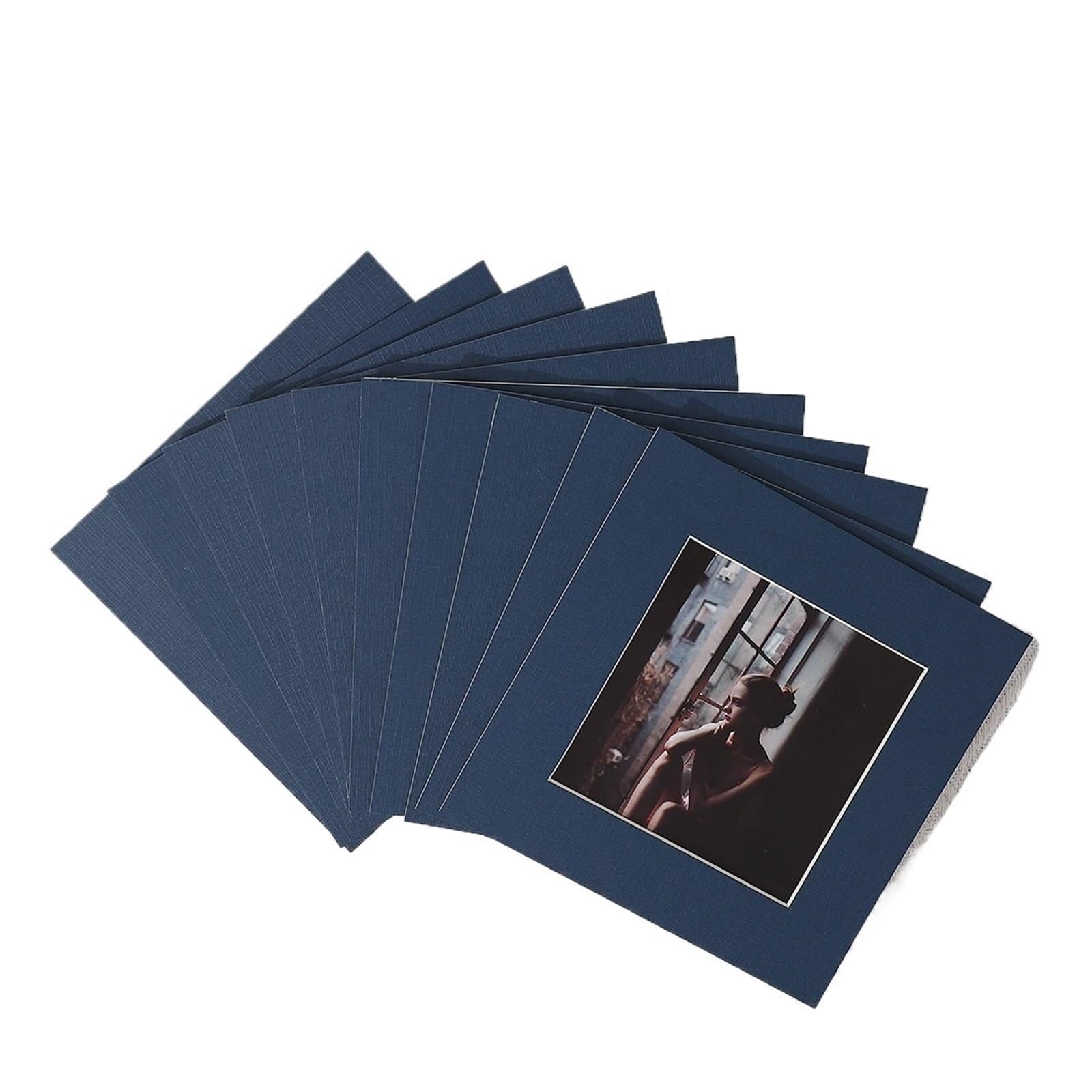 Photo Frames 5pcs Indentation Cardboard Photo Frame Holder Knick Knacks Paper Put 6 "7" 8 "photos Home Desktop Decoration