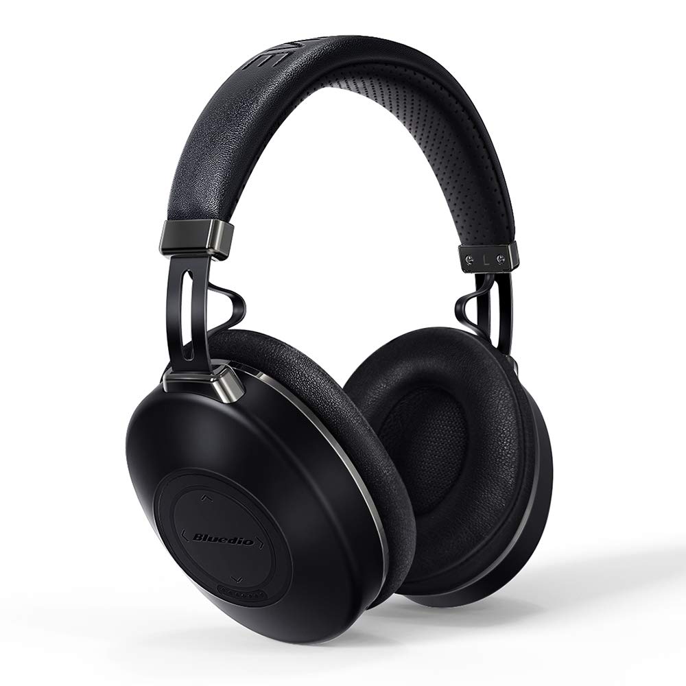 Bluedio H2 Wireless BT Headset Automatic Noise Reduction Headphone with Touch Control Face Recognition Support TF Card Black