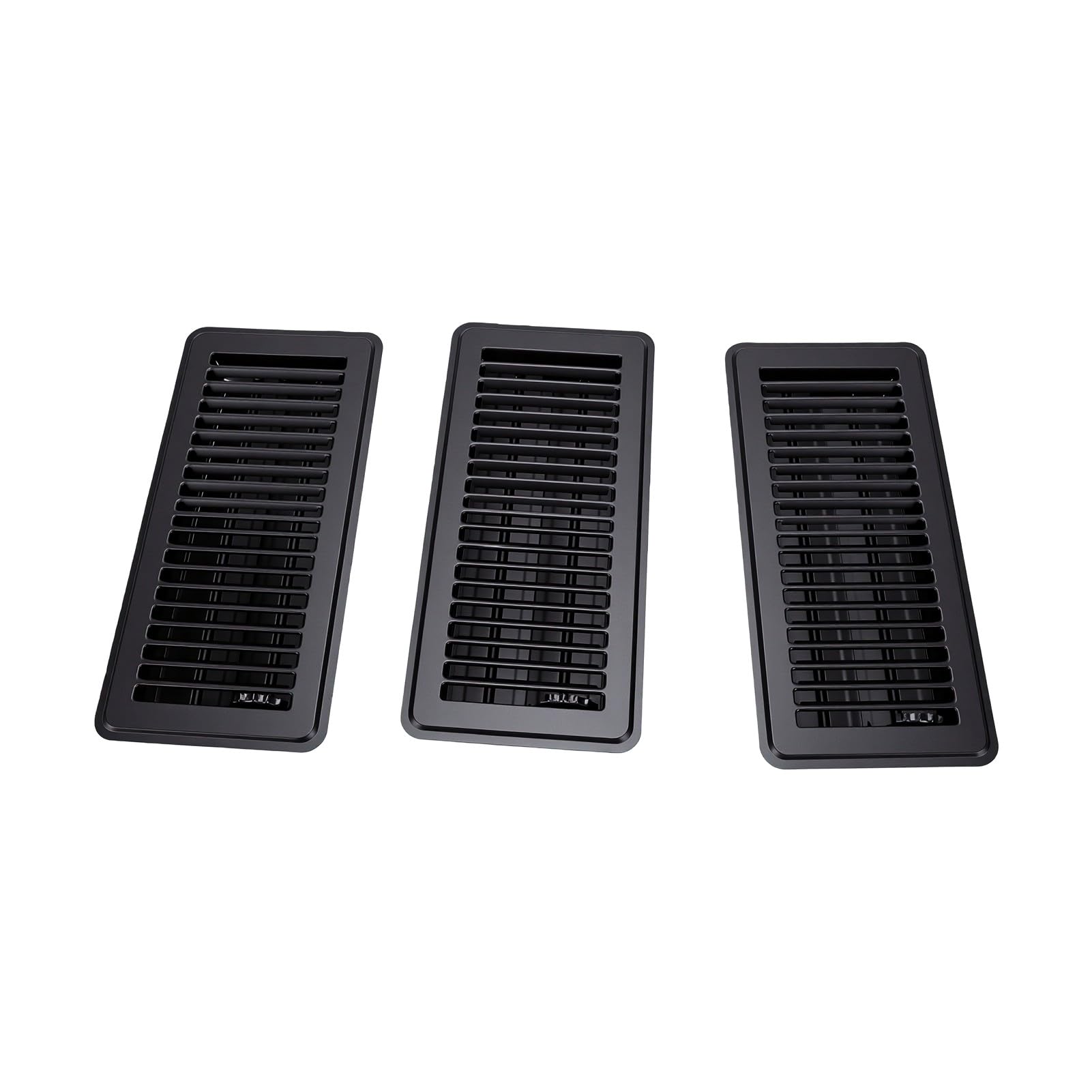 Hyuduo Rejilla de Ventilación de Acero para Piso Pulgadas, Registro Transitable con Compuerta Ajustable para Sistemas HVAC del Hogar