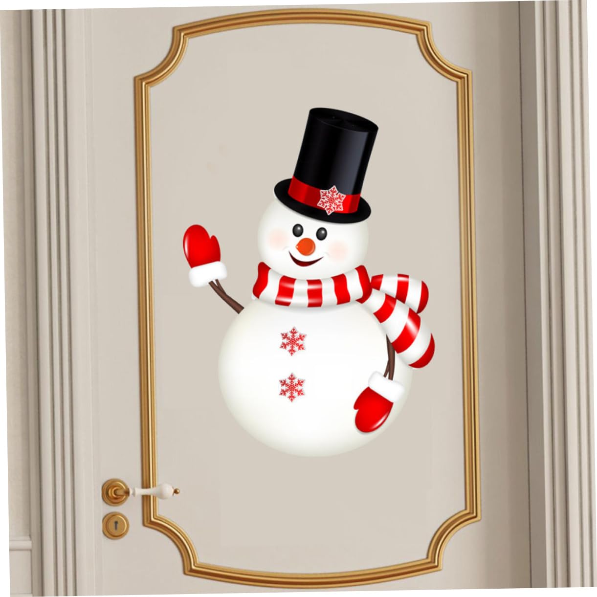 TOPBATHY 6 Blatt Aufkleber Für Weihnachtsfenster Dekorative Aufkleber Selbstklebende Fensteraufkleber Weihnachtszubehör DIY Weihnachtsfensteraufkleber Schneemann Fensteraufkleber