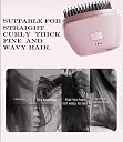 Hirvax Mini Cordless Hair Straightener Brush, Rechargeable Portable Hair Straightener Comb with Fast Heating, Anti-Scald Design & Type-C Charging Hot Straightening Comb for Women & Men, Negative Ion, Lightweight Wireless Brush for Travel & All Hair Types(Multicolored) (Multicolored) gallery image