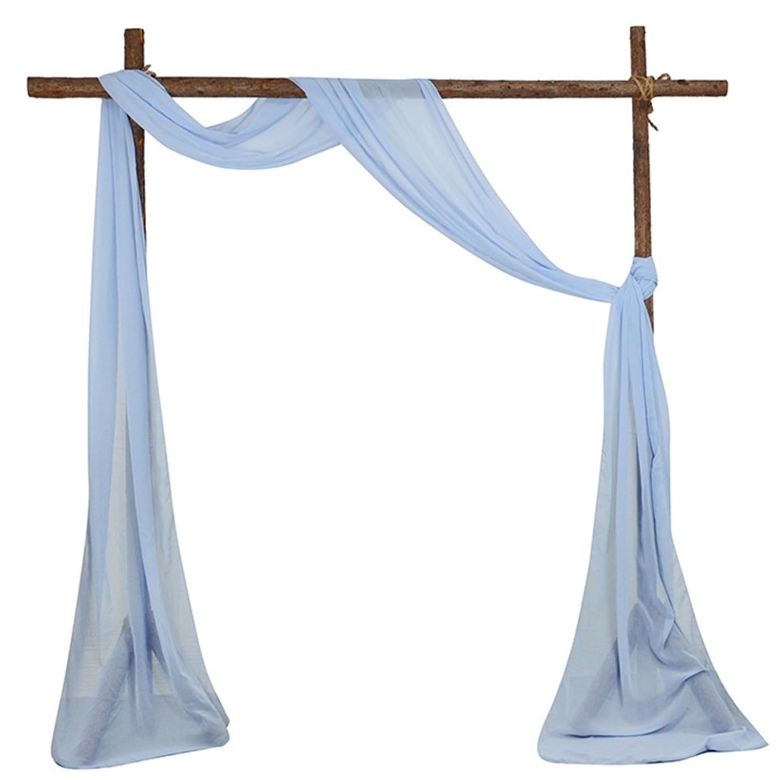 Tsophreniq Sheer Voile Wedding Arches Drape Lightweight Polyester Fabric Curtain for Wedding Arches Ceremony Backdrops Party Voile Drapery Backdrops