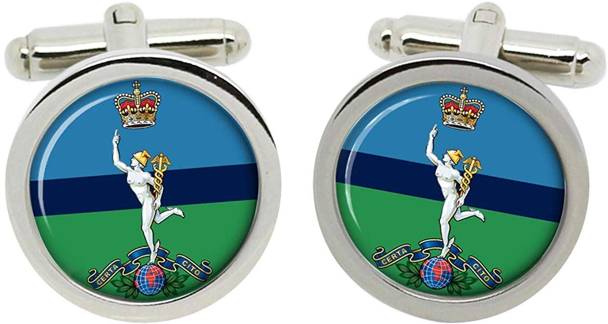 Royal Corps of Signals, British Army Cufflinks in Box