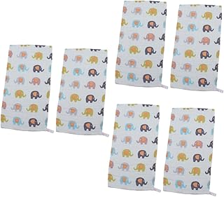 Toddmomy 6 Pçs Toalhas De Bebê De Algodão Panos De Musselina Para Crianças Toalhas De Bebê Toalha Para Crianças Toalha De Algodão Lenço Infantil Pequena Toalha De Lavagem Toalha De