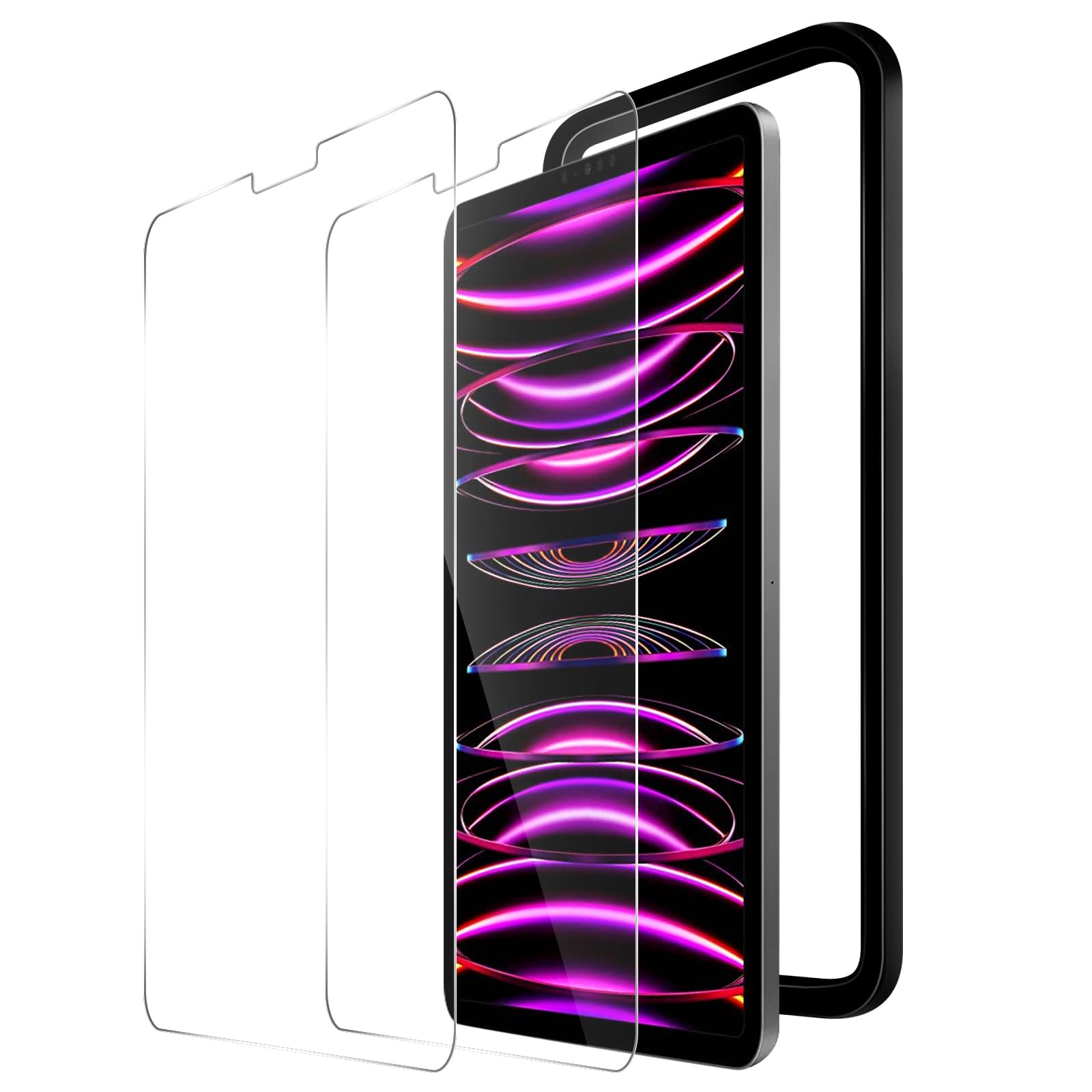 Amazon.co.jp: 【2枚セット】ガイド枠付き iPad Pro 11 第4世代 M2