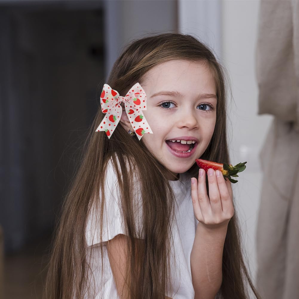 Strawberry Ribbon, 1 Inch x 5.5 Yards Strawberry Tulle Fabric Ribbon Roll Fruit Theme Strawberries for Baby Shower, Gift Wrapping, Party Wreaths, DIY Crafts, Sewing Hair Bow Clip Favors - Image 7