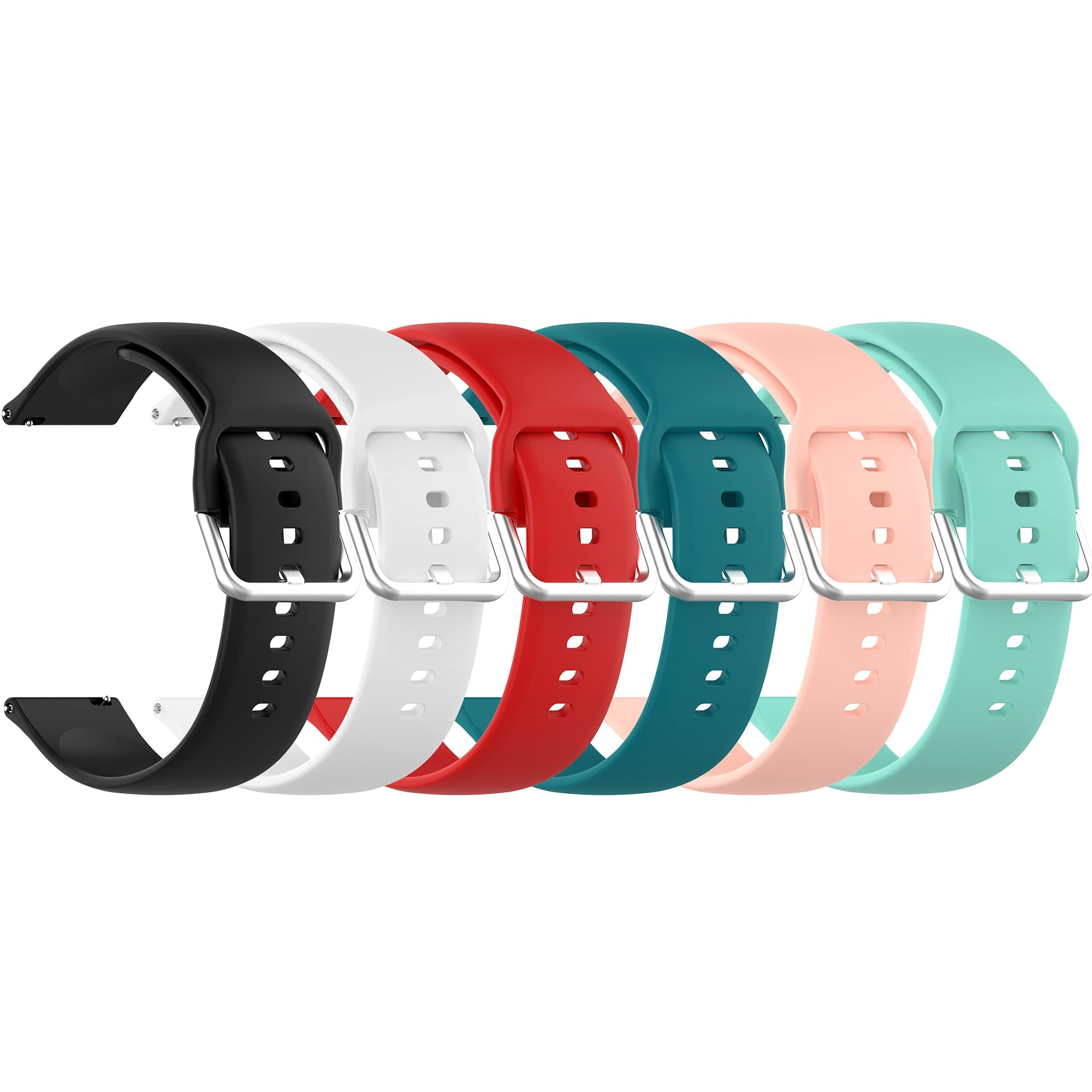 BabyValley Compatible with KACUBAKU DEKELIFE Haulvean AKUMAKA G39 Smart Watch Bands Women Men Adjustable Soft Silicone Sport Replacement