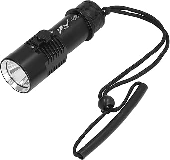 Scuba Diving Flashlight, Portable IPX8 Waterproof Flashlight Underwater Gear Dive Bright LED Diving 5000 Lumens Ultra Bright Underwater Deep Sea Cave Night 100 Meters