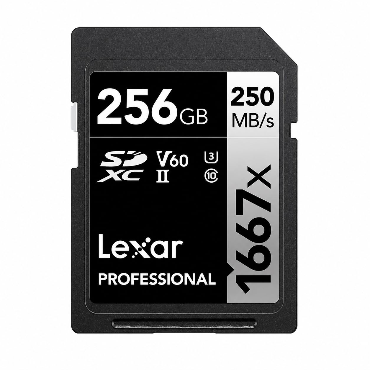 Original Lexar 1667x V60 250MB/s Flash Memory sd cards 64GB 128GB 256GB UHS-II U3 Card high speed SDXC For 3D 4K HD video 256GB