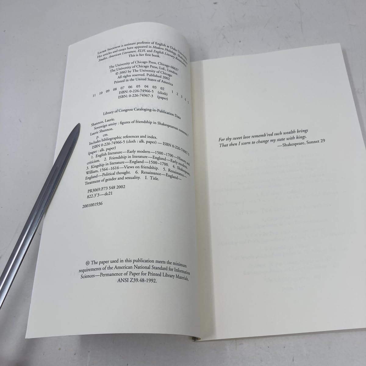Sovereign Amity: Figures of Friendship in Shakespearean Contexts