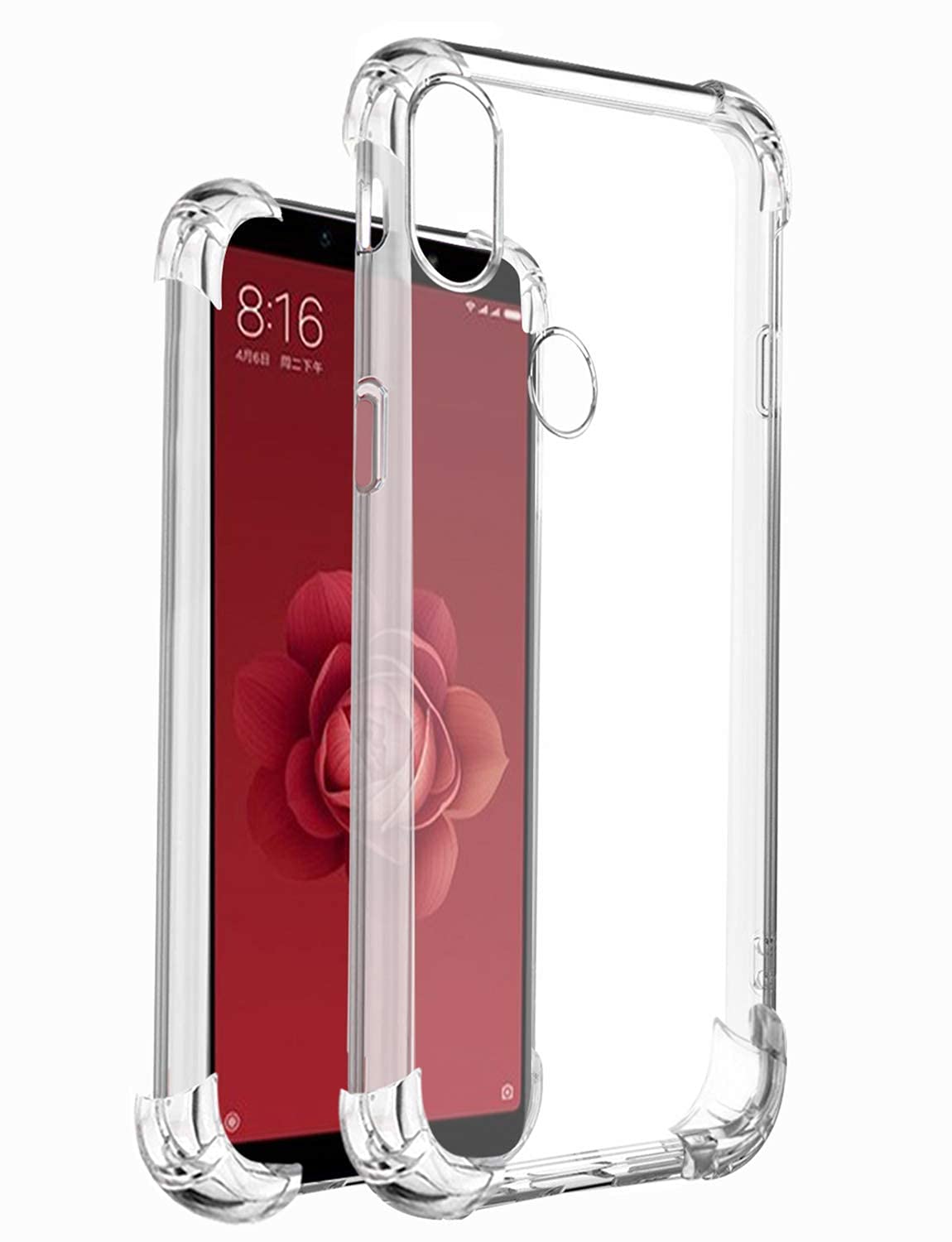 AA19® Back Cover with Bumper Corners for Xiaomi Mi A2 Anti-Shock Flexible Transparent Crystal Clear Protective Shockproof Hybrid Protection (B0957WBQC1) Amazon Price History, Amazon Price Tracker